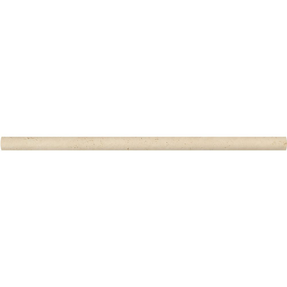 1/2 x 12 Honed Ivory Travertine Pencil Liner