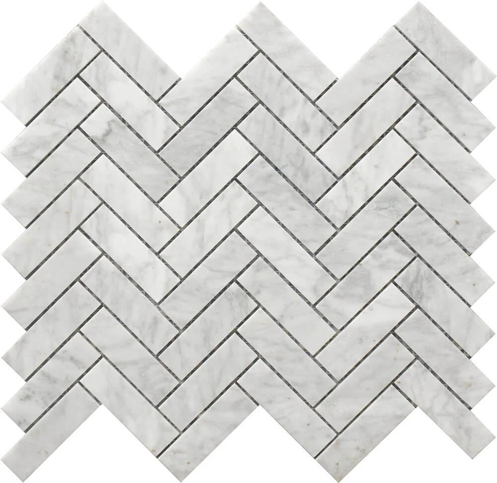 Rockart Herringbone Marble Mosaic Tile