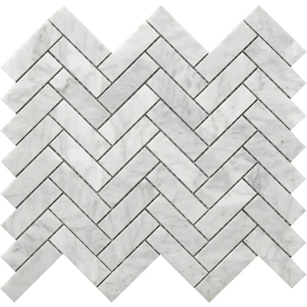 Rockart Herringbone Marble Mosaic Tile