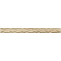 1 x 12 Honed Ivory Travertine Diamond Rope Liner