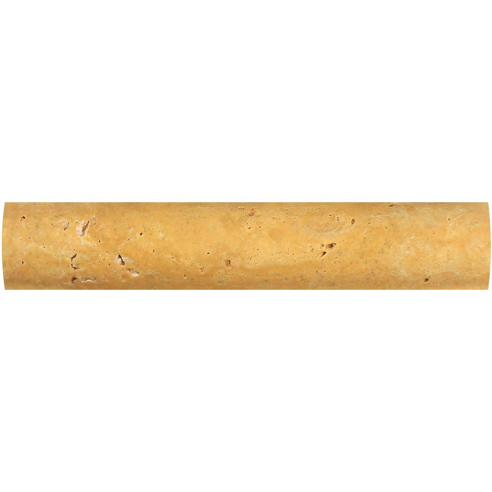 1 x 6 Honed Gold Travertine Quarter Round Trim