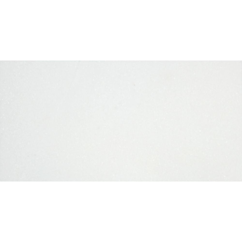 3 x 6 Honed Thassos White Marble Tile
