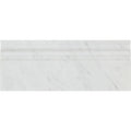 4 3/4 x 12 Honed Bianco Carrara Marble Baseboard Trim