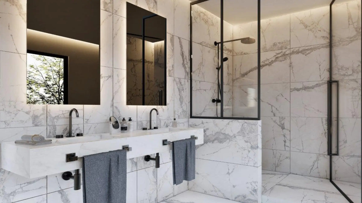 Ibiza White Porcelain Tile – room scene