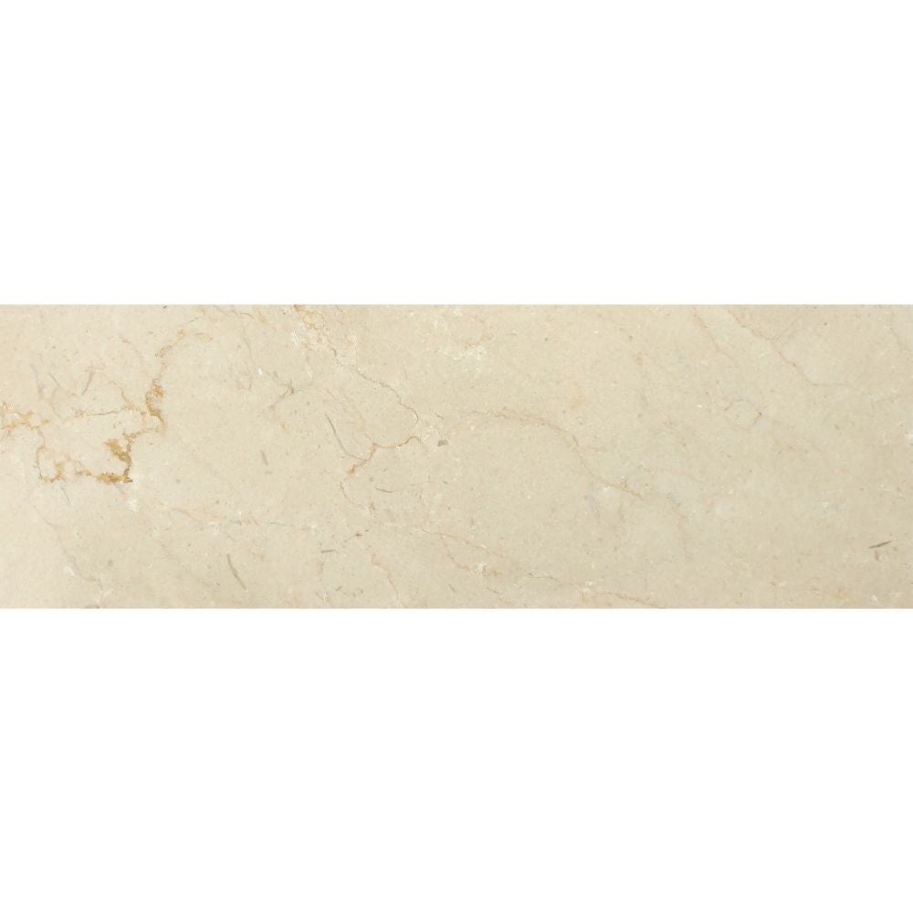 4 x 12 Polished Crema Marfil Marble Tile
