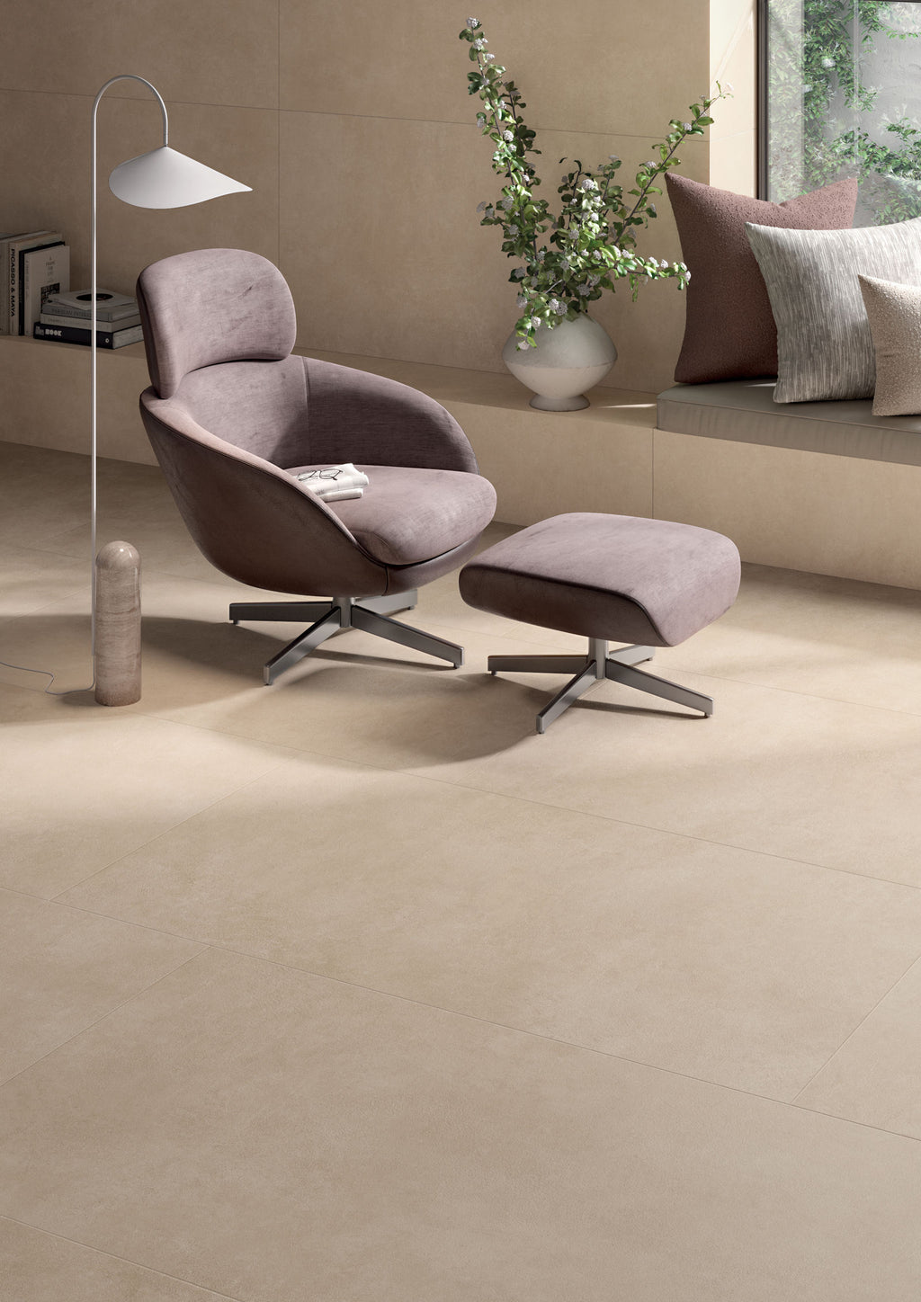 Glocal Slight Porcelain Tile living room floor