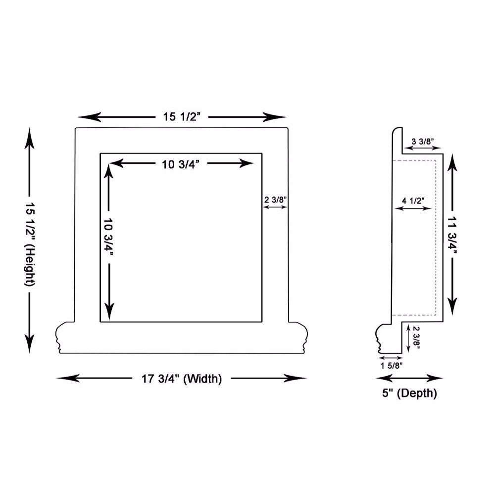 Bianco Carrara Marble Shower Niche Polished - Small