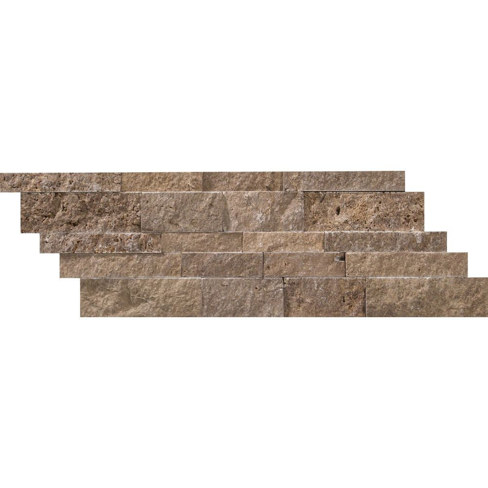 7 x 20 Split-faced Noce Travertine Ledger Panel