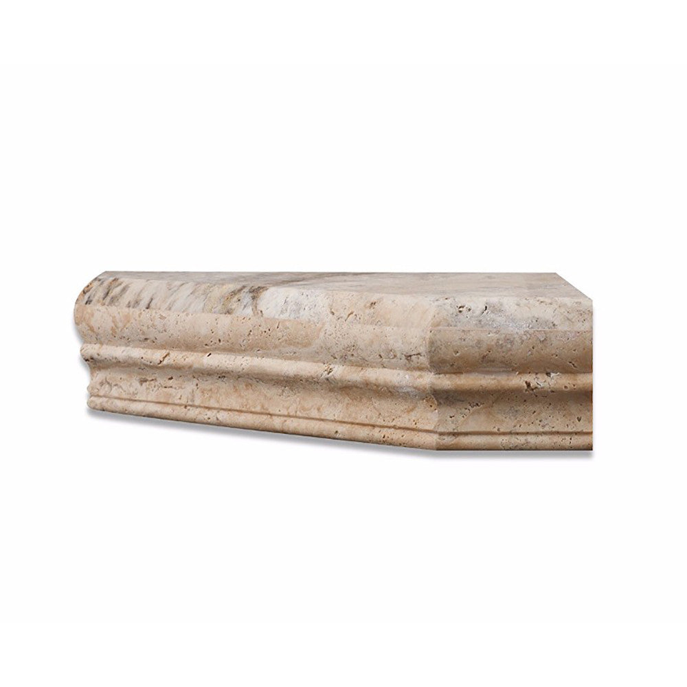 Philadelphia Travertine Shower Corner Shelf - Honed
