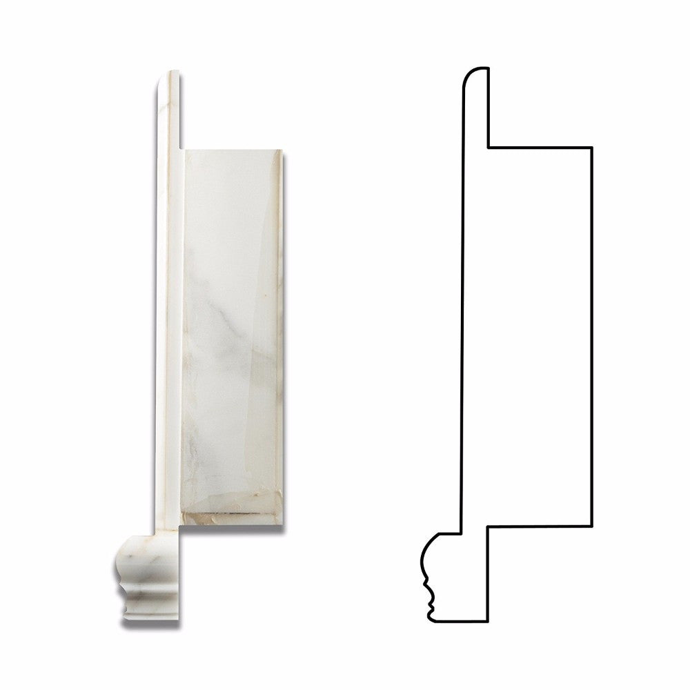 Calacatta Gold Marble Shower Niche Honed - Small