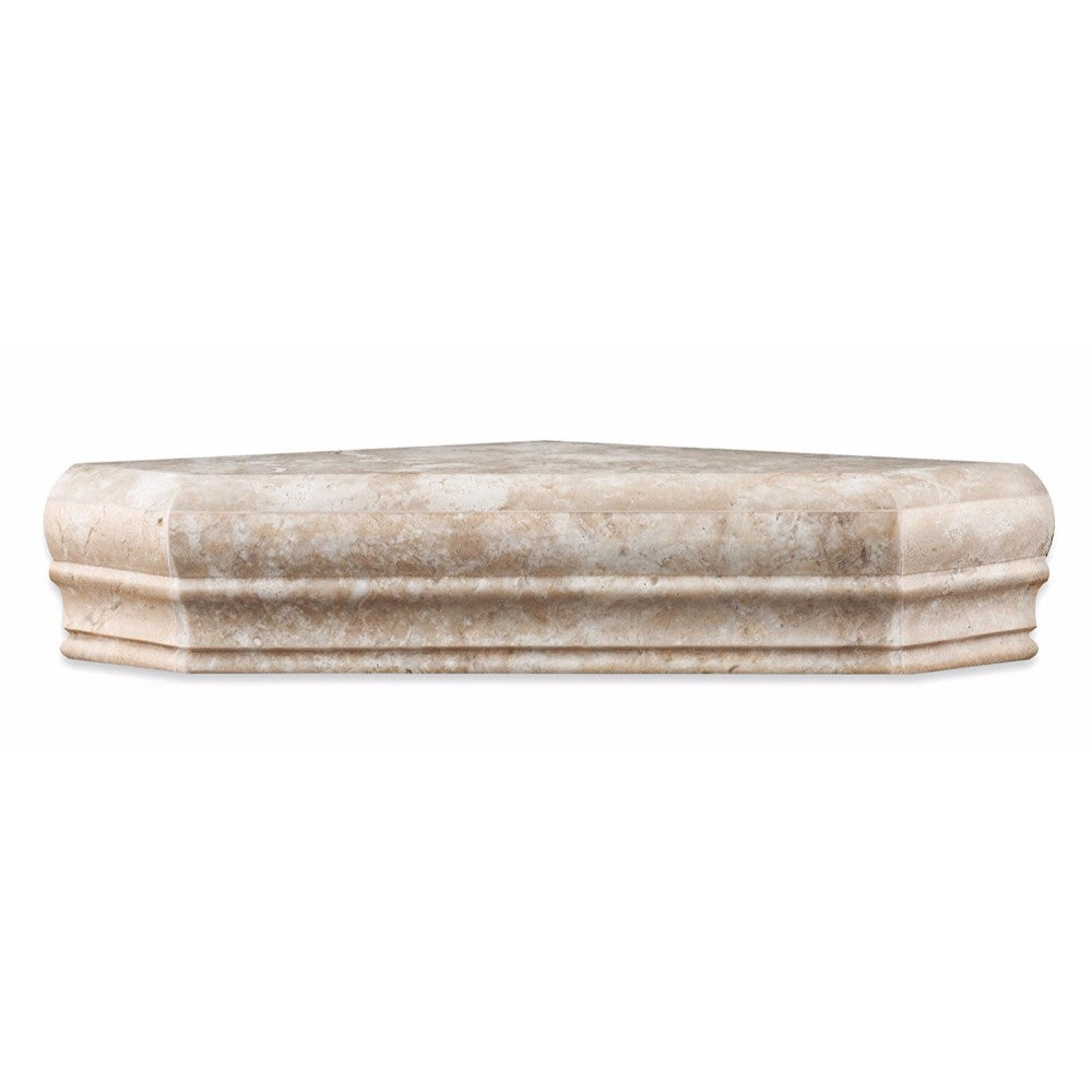 Durango Travertine Shower Corner Shelf - Honed