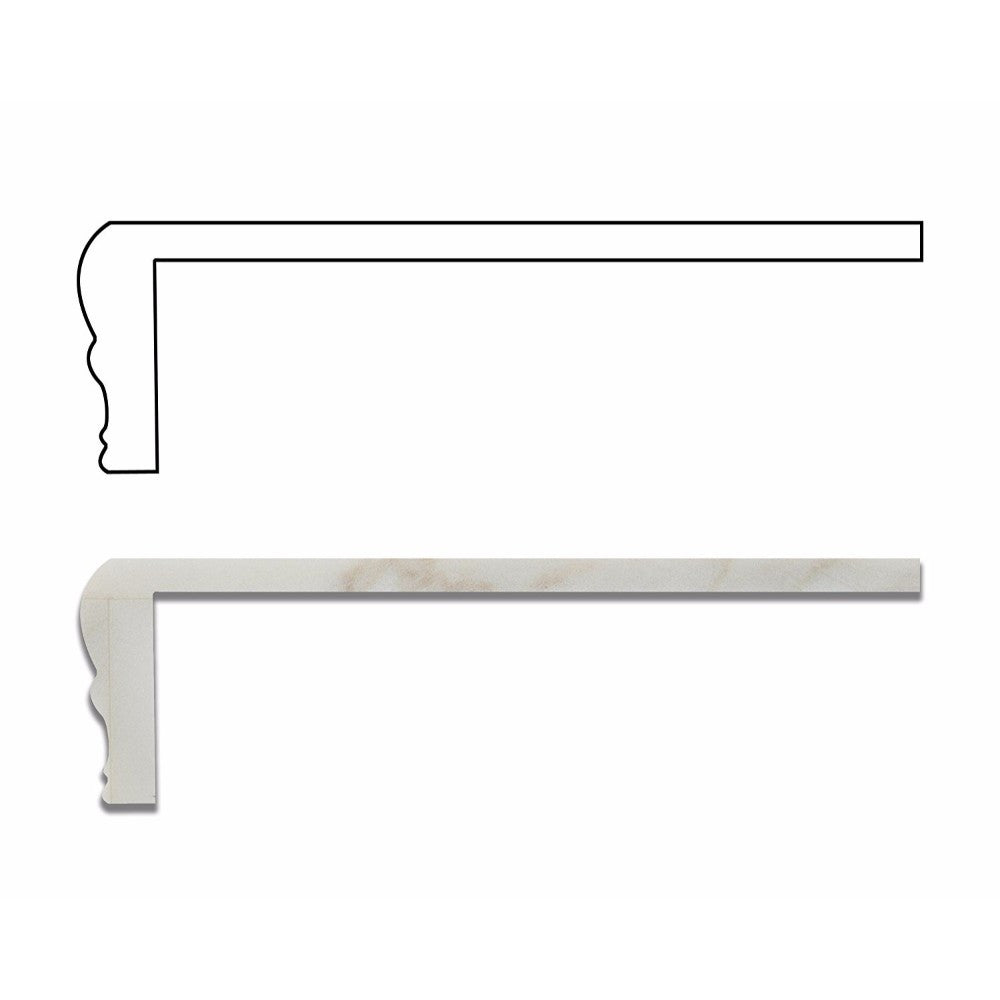 Calacatta Gold Marble Shower Corner Shelf - Polished