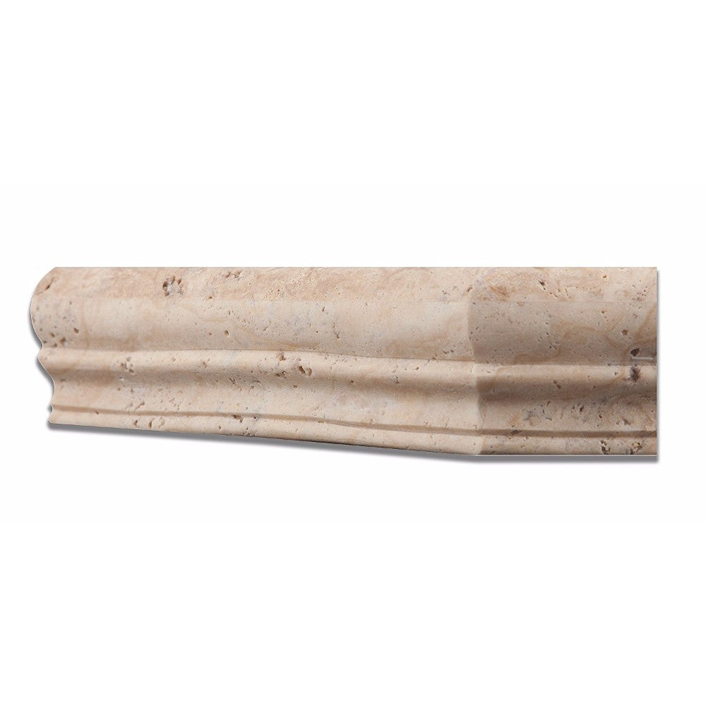 Philadelphia Light Travertine Shower Corner Shelf - Honed