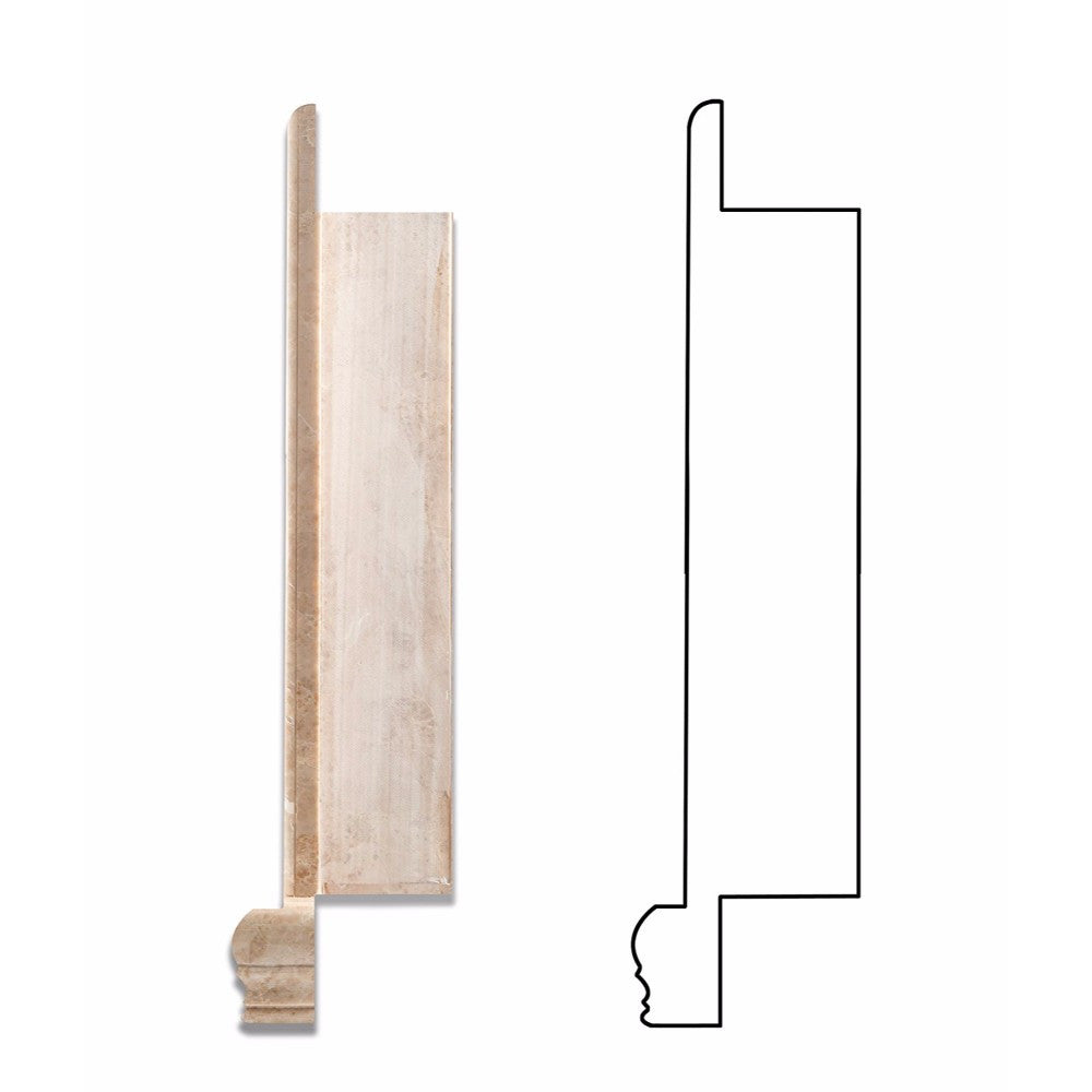 Cappuccino Marble Shower Niche Polished - Large