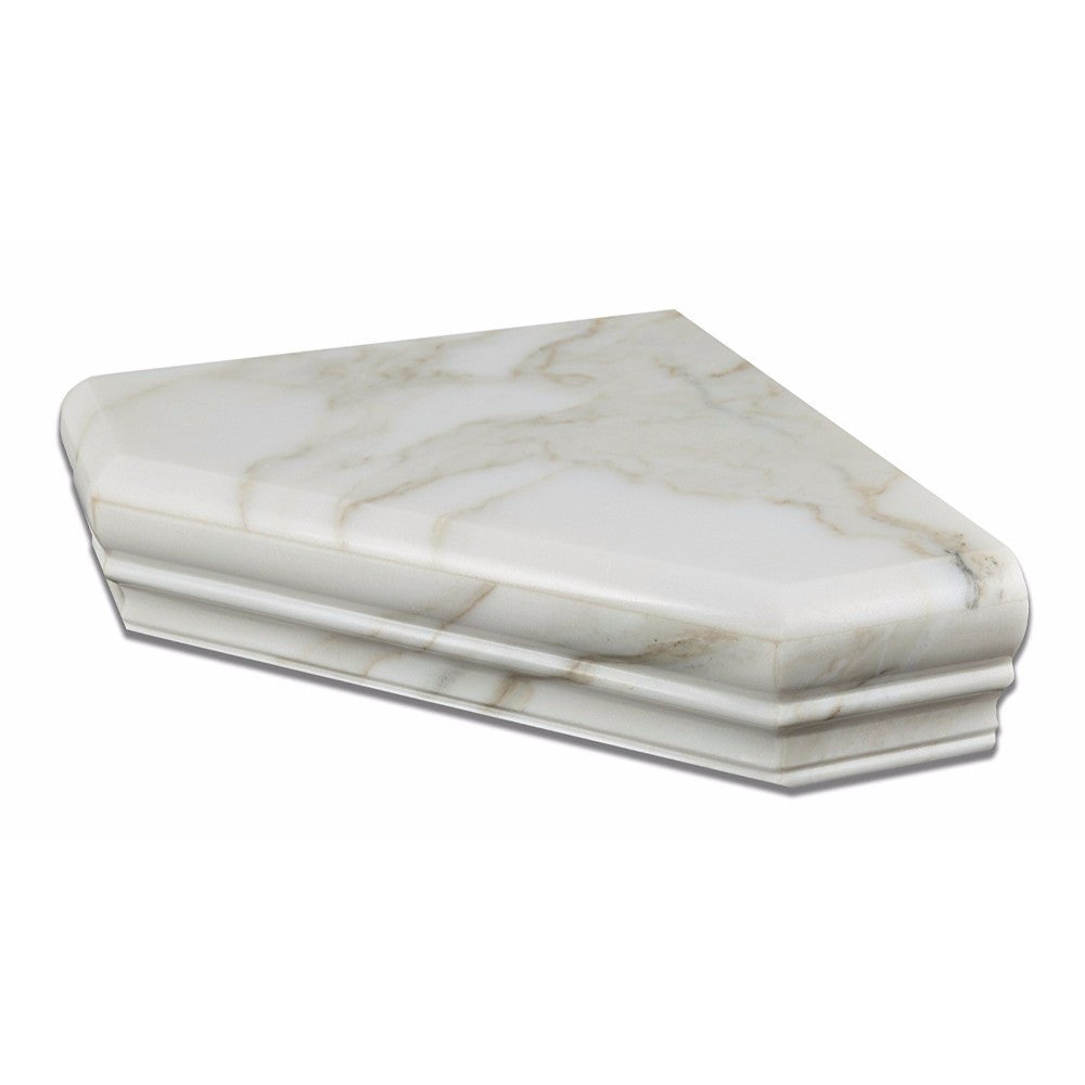Calacatta Gold Marble Shower Corner Shelf - Polished