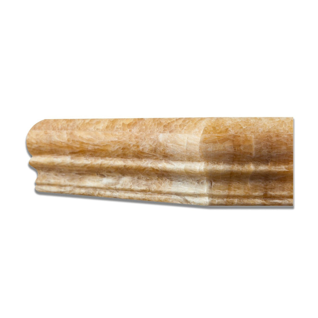 Honey Onyx Shower Corner Shelf - Polished