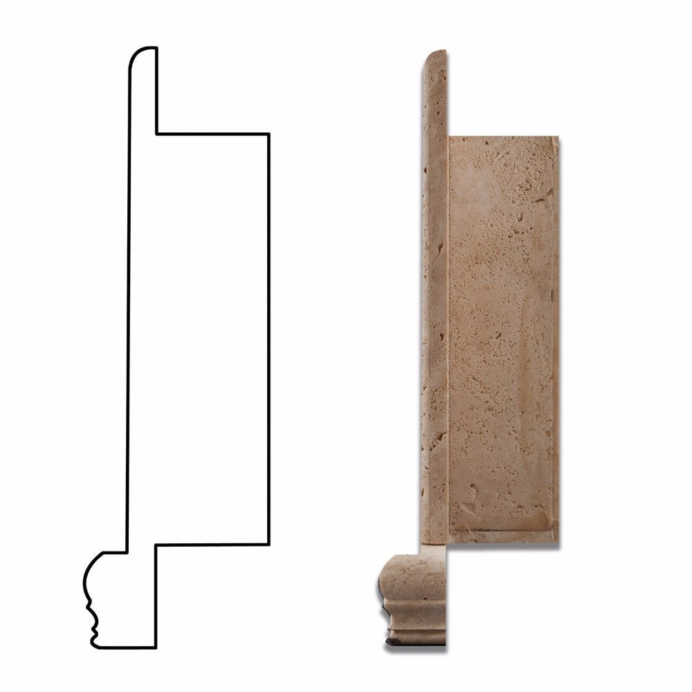 Ivory Travertine Shower Niche Honed - Small