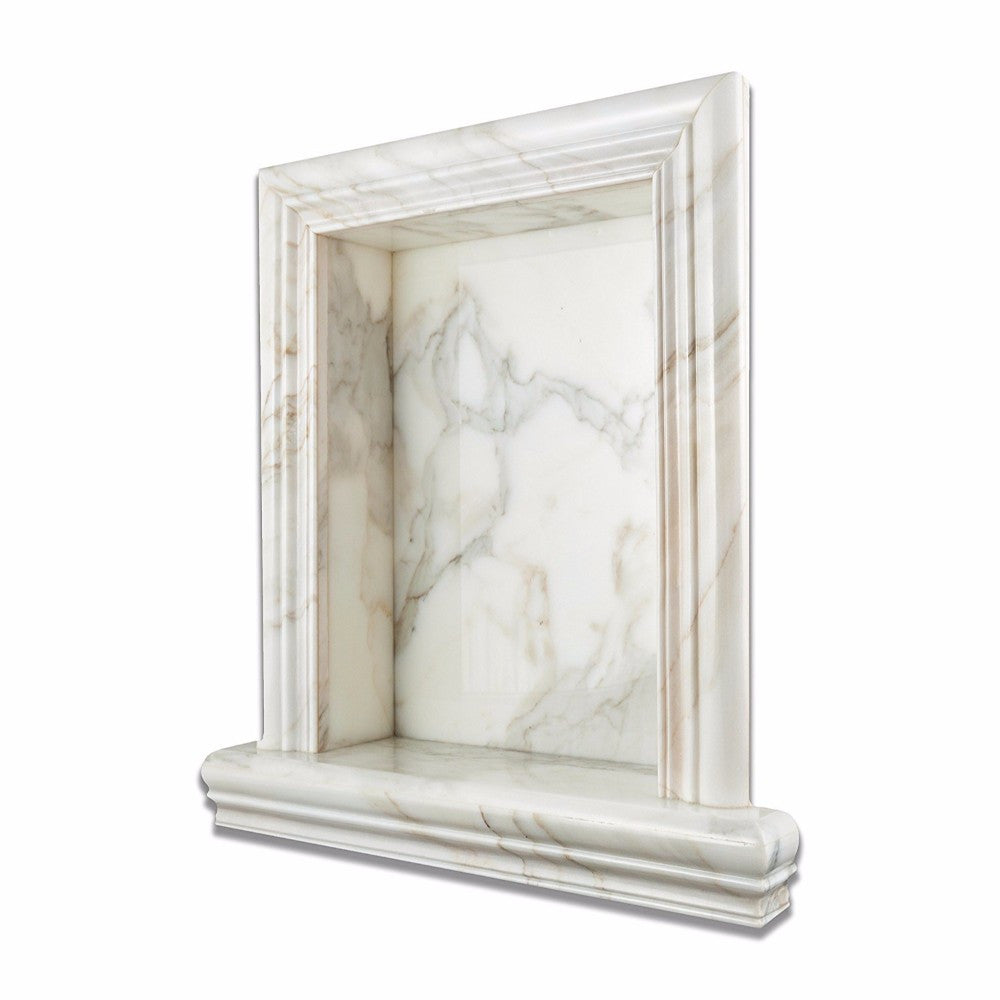 Calacatta Gold Marble Shower Niche Polished - Large