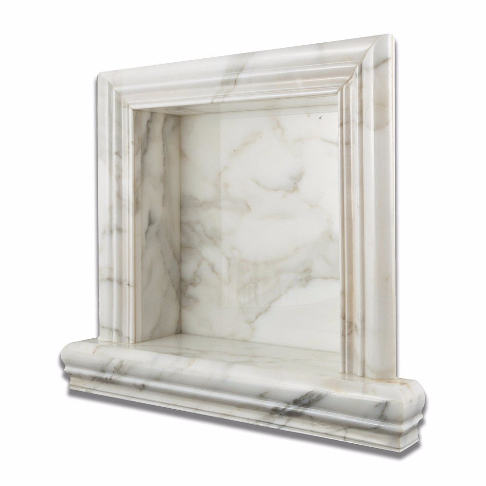 Calacatta Gold Marble Shower Niche Honed - Small
