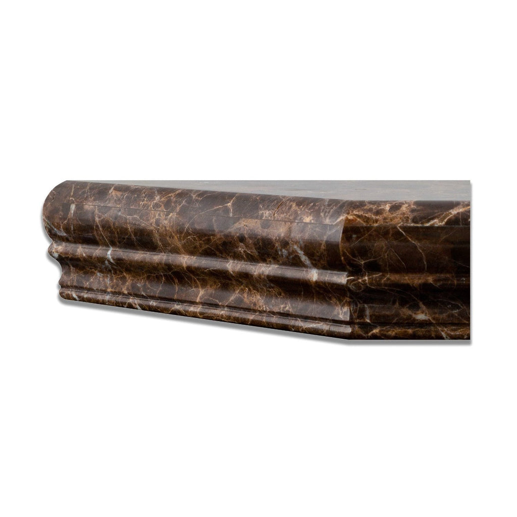 Emperador Dark Marble Shower Corner Shelf - Polished