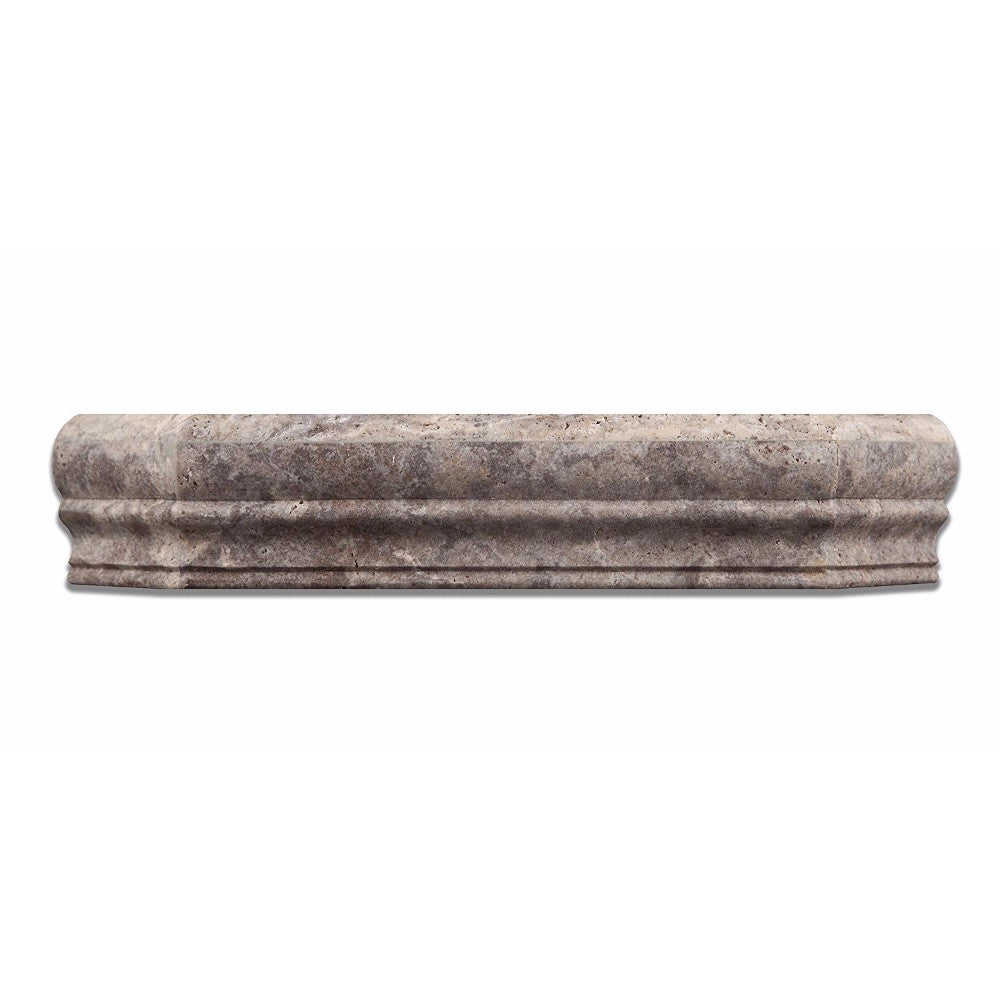 Silver Travertine Shower Corner Shelf - Honed