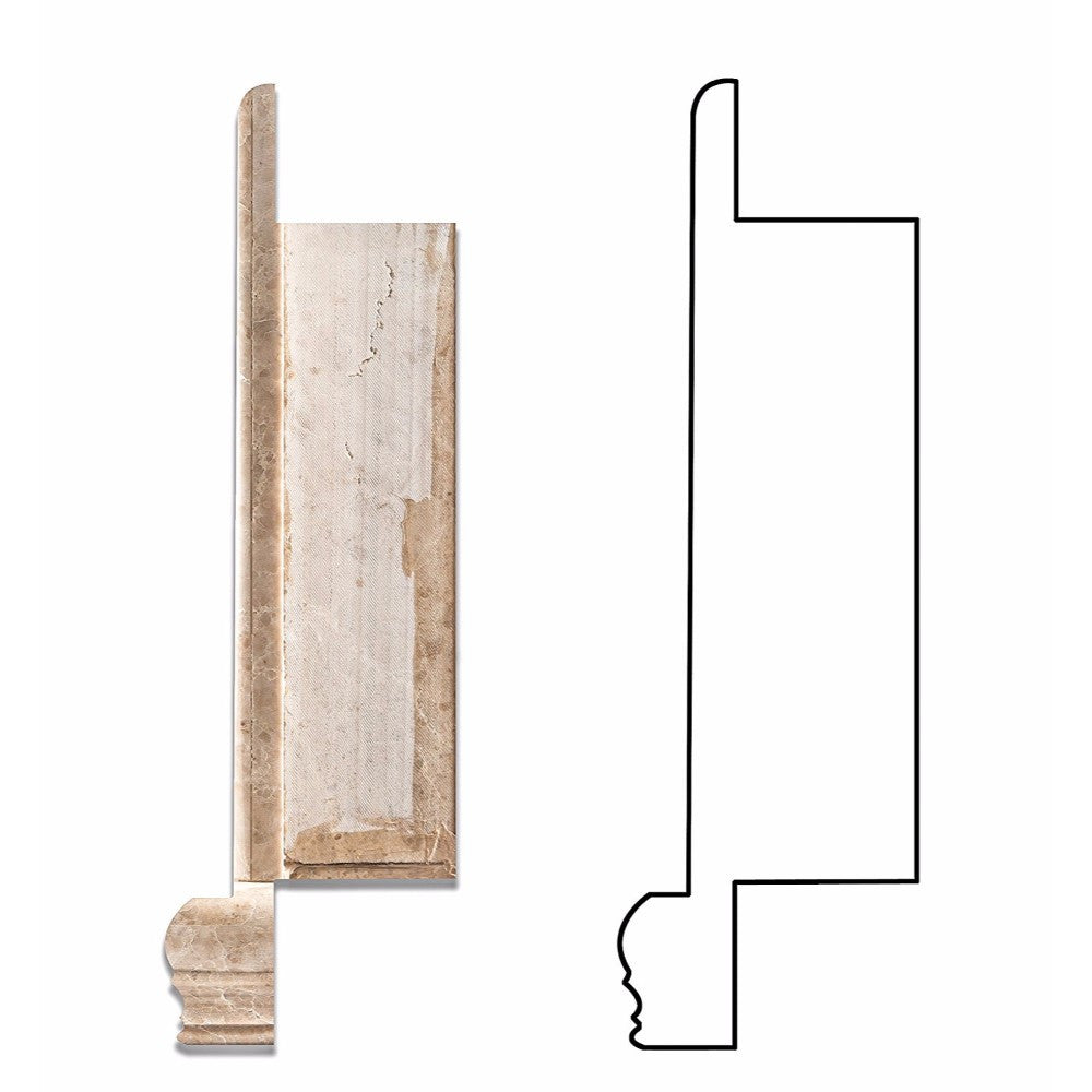 Cappuccino Marble Shower Niche Polished - Small
