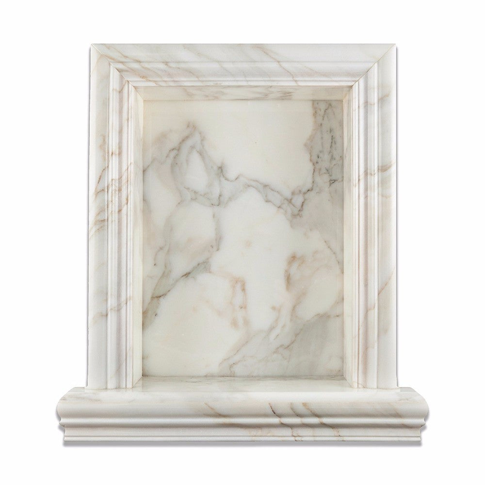 Calacatta Gold Marble Shower Niche Honed - Large