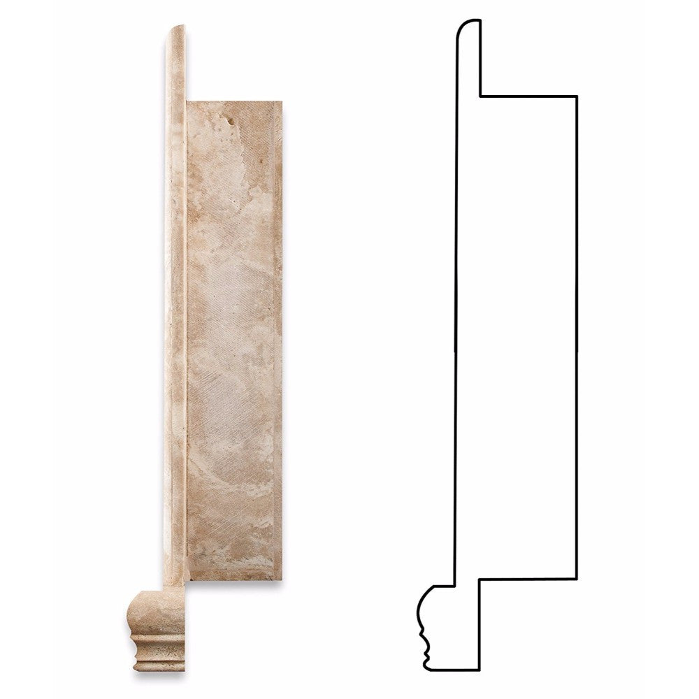 Durango Travertine Shower Niche Honed - Large
