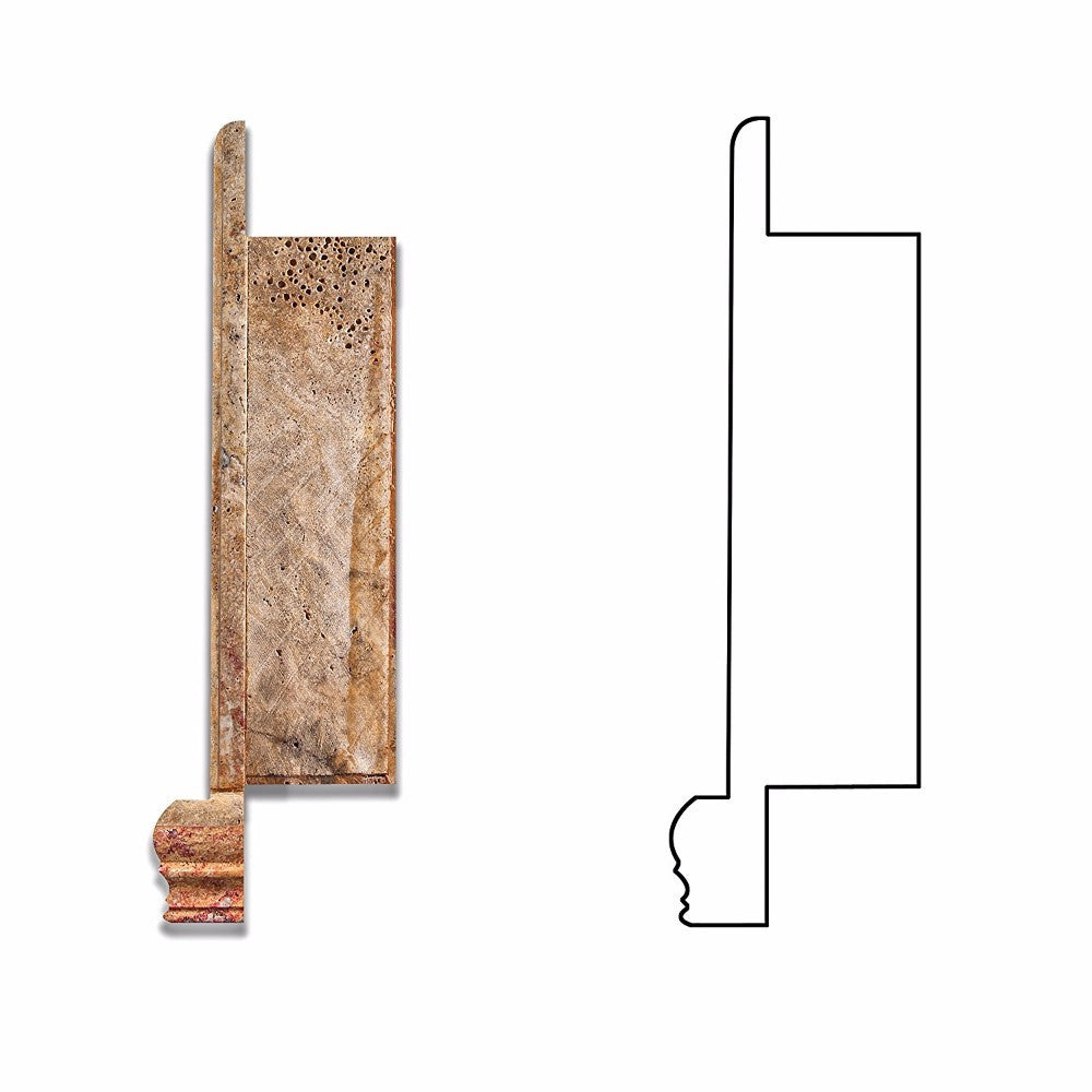 Scabos Travertine Shower Niche Honed - Small