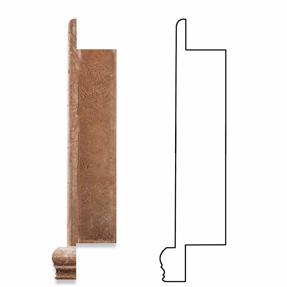 Noce Travertine Shower Niche Honed - Large