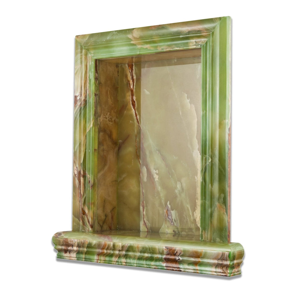 Green Onyx Shower Niche Polished - Large