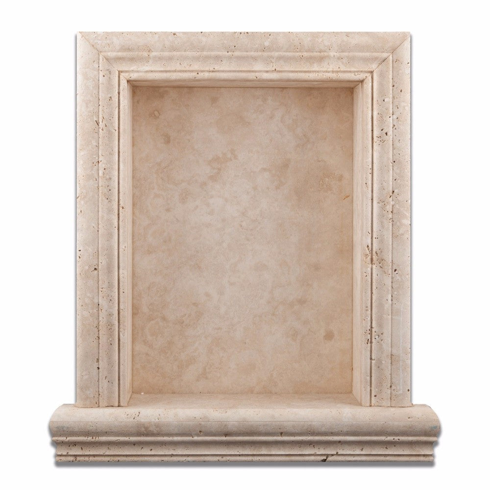 Ivory Travertine Shower Niche Honed - Large