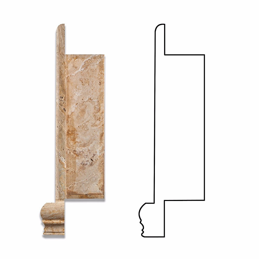 Valencia Travertine Shower Niche Honed - Small