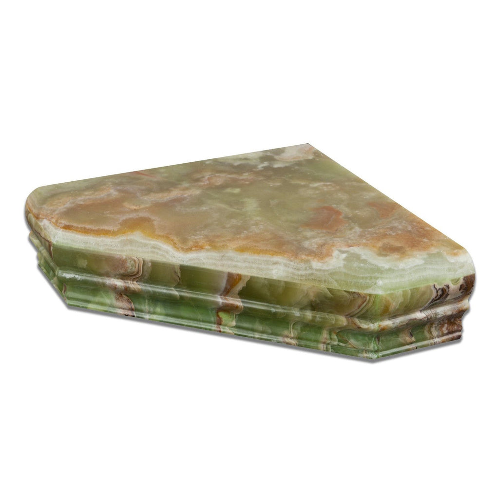 Green Onyx Shower Corner Shelf - Polished
