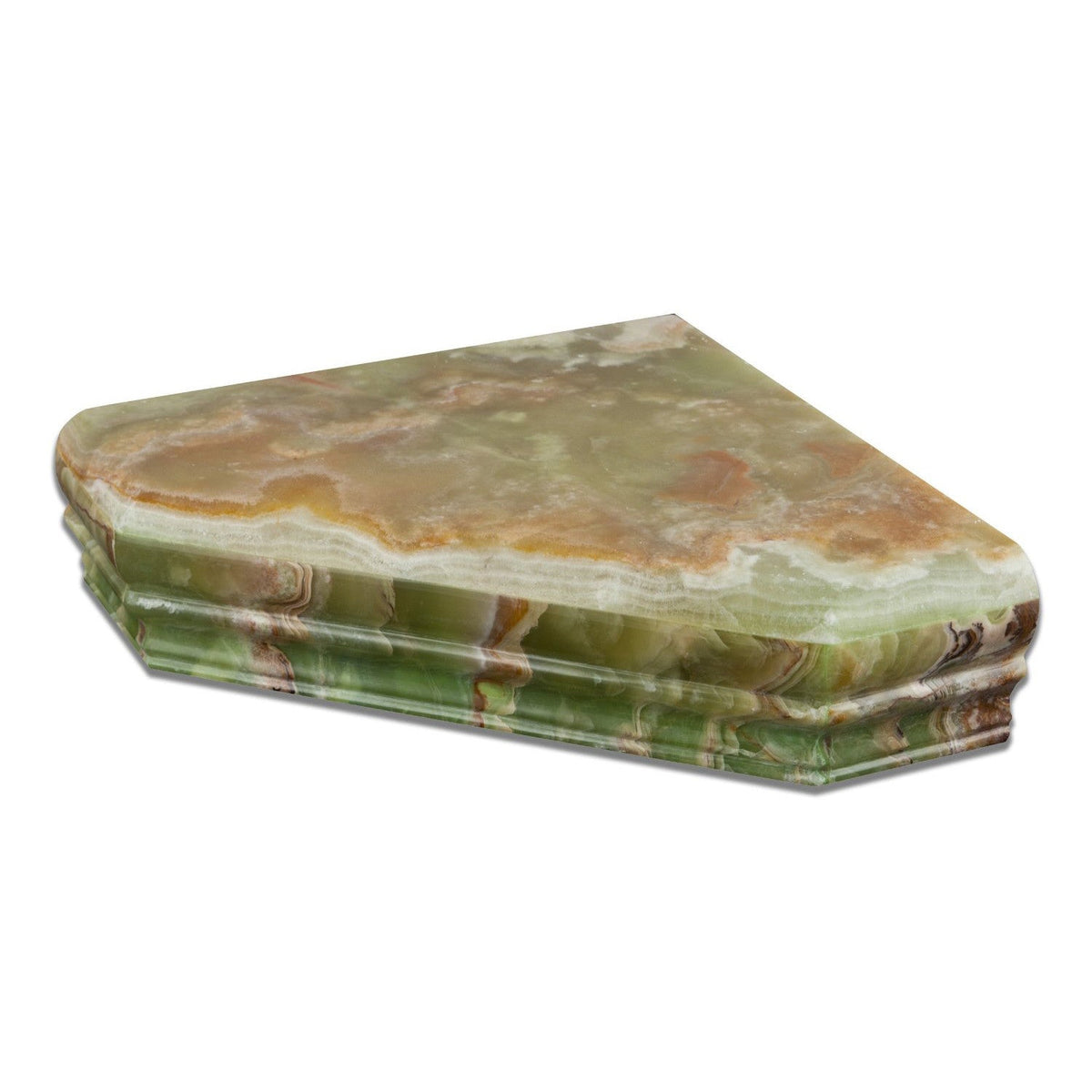 Green Onyx Shower Corner Shelf - Polished