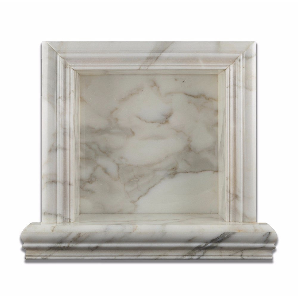 Calacatta Gold Marble Shower Niche Honed - Small