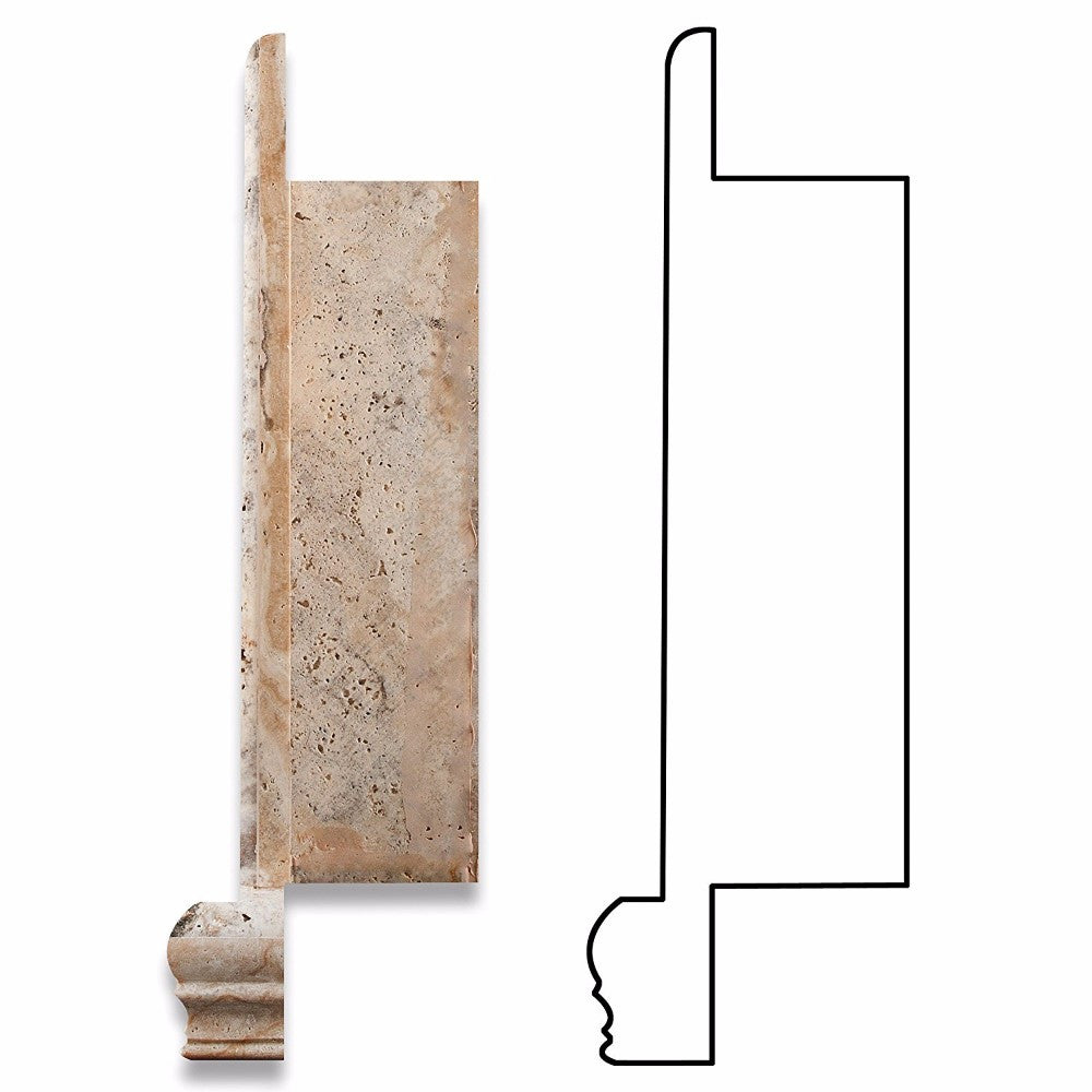 Philadelphia Travertine Shower Niche Honed - Small