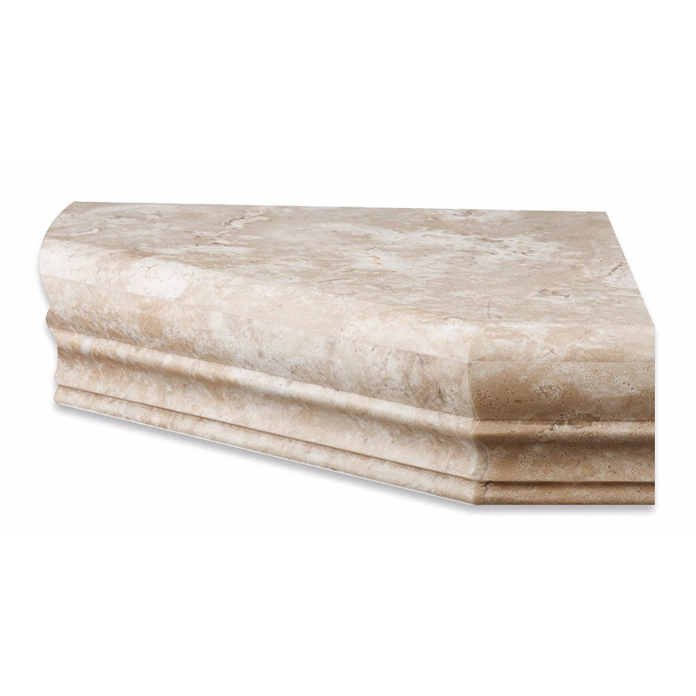 Durango Travertine Shower Corner Shelf - Honed