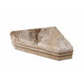 Philadelphia Travertine Shower Corner Shelf - Honed