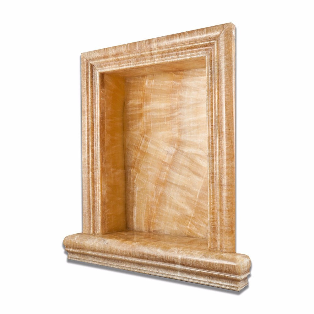 Honey Onyx Shower Niche Polished - Large