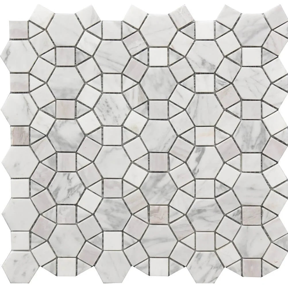 Rockart Kaleidoscope Marble Mosaic Tile