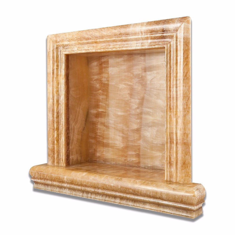 Honey Onyx Shower Niche Polished - Small
