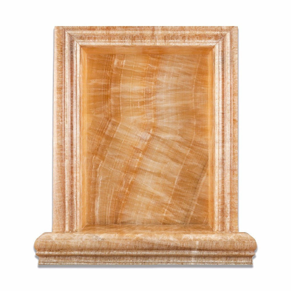 Honey Onyx Shower Niche Polished - Large