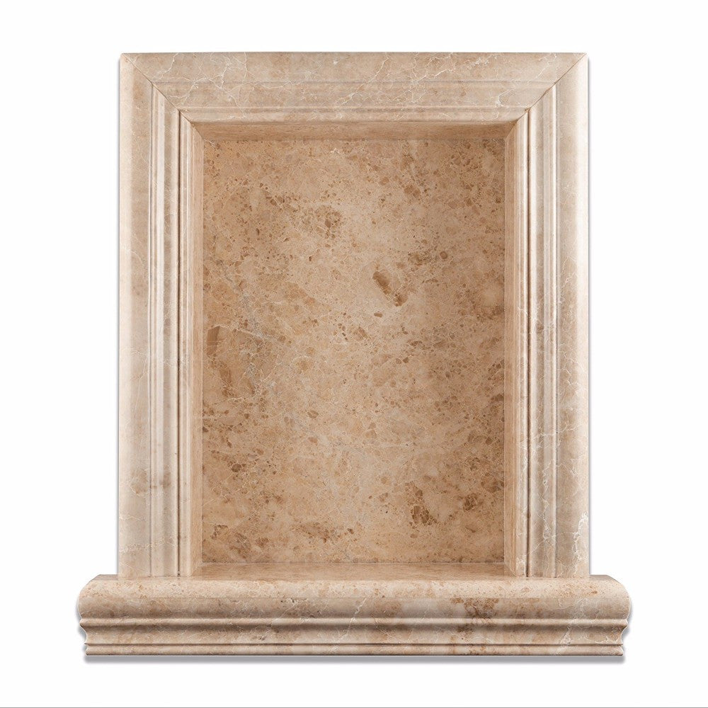 Cappuccino Marble Shower Niche Polished - Large