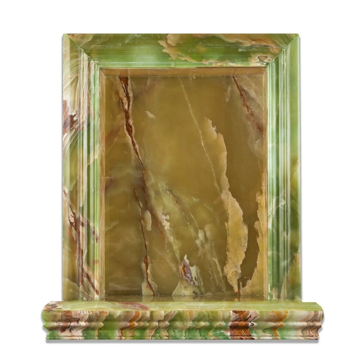 Green Onyx Shower Niche Polished - Large
