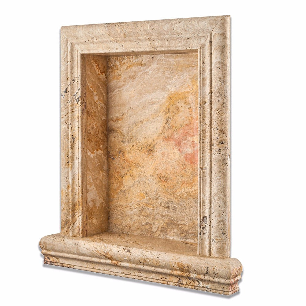 Valencia Travertine Shower Niche Honed - Large