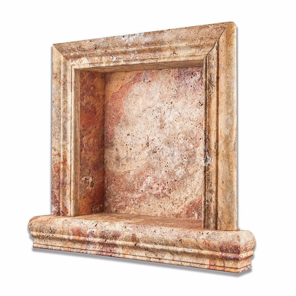Scabos Travertine Shower Niche Honed - Small