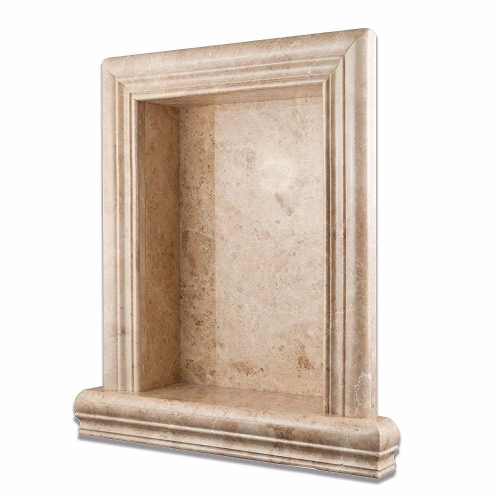 Cappuccino Marble Shower Niche Polished - Large