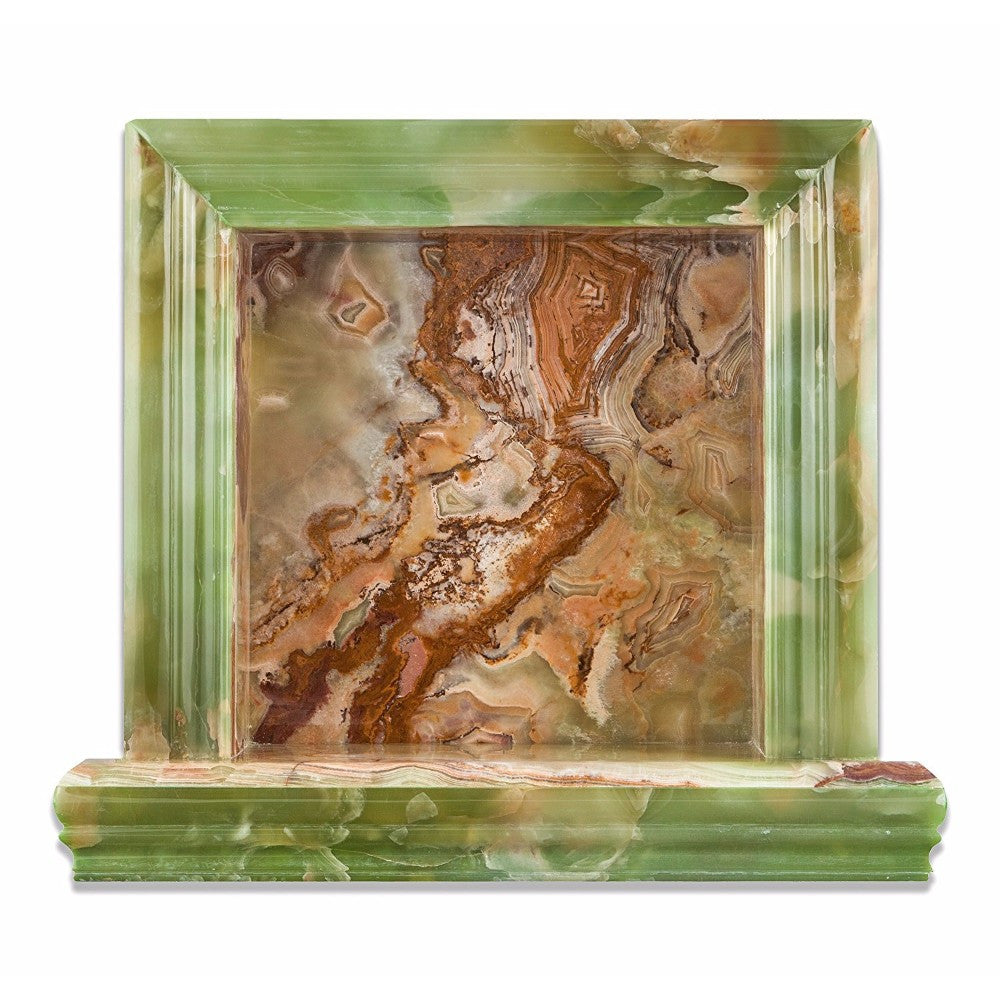 Green Onyx Shower Niche Polished - Small
