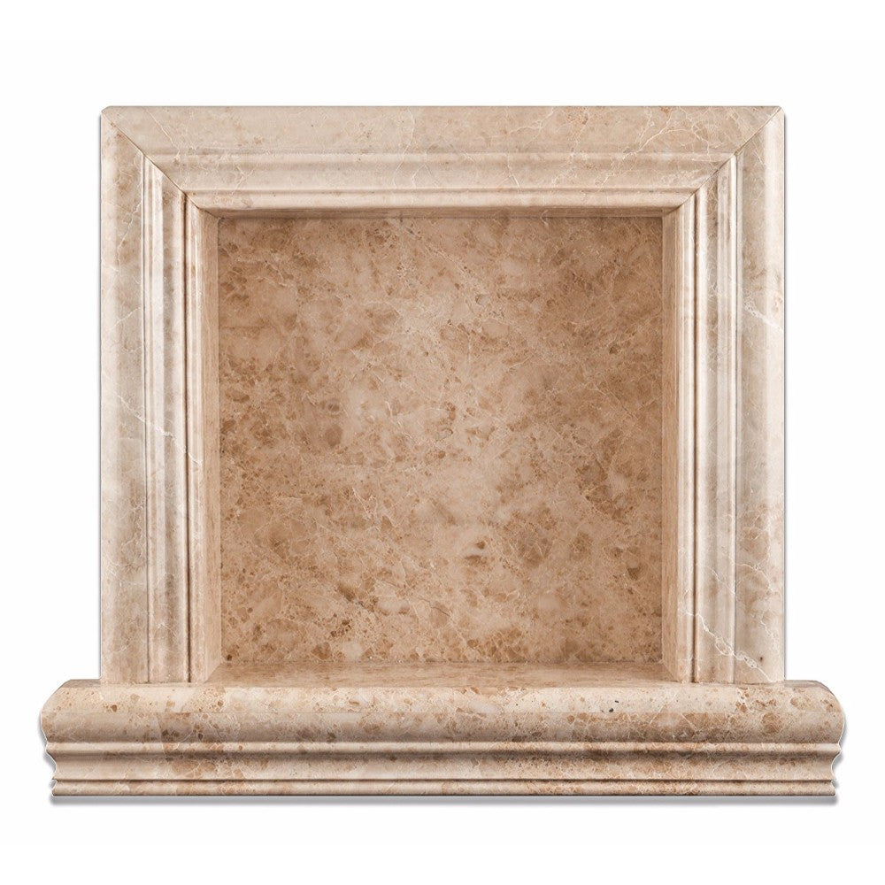 Cappuccino Marble Shower Niche Polished - Small